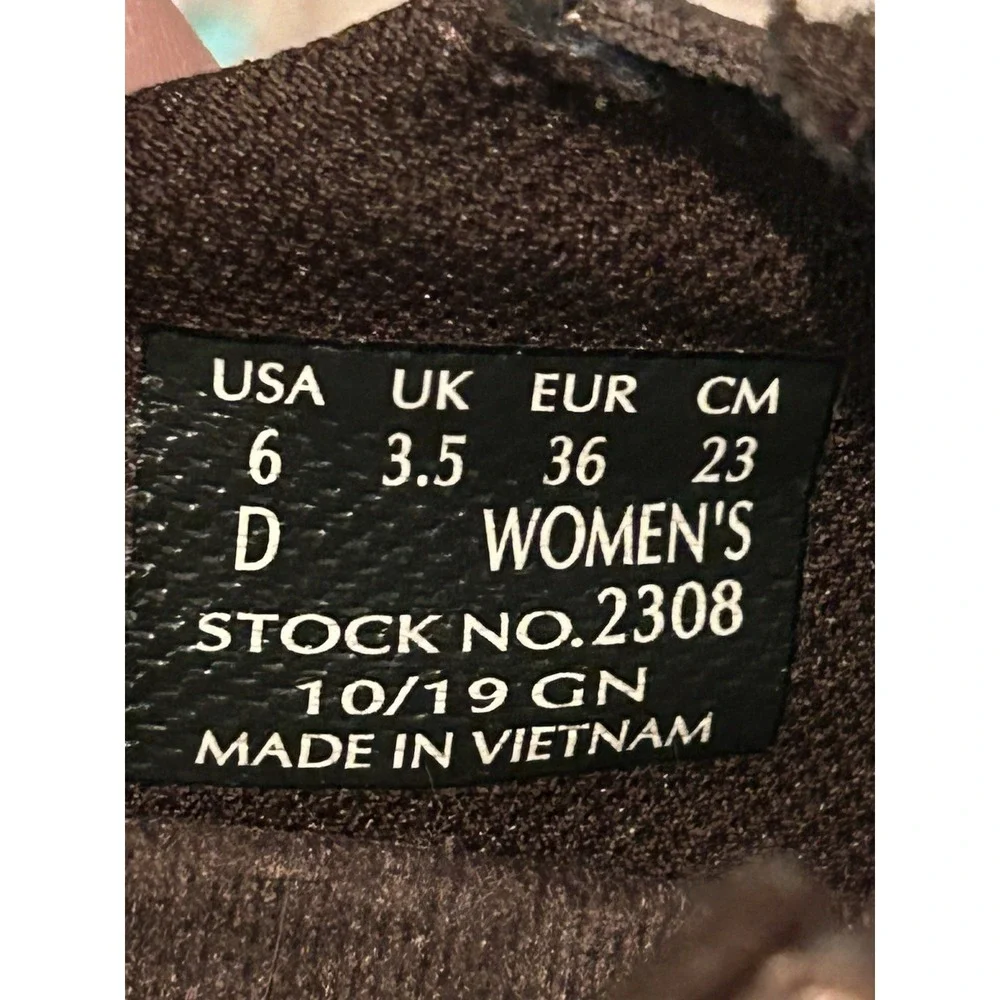 Red Wing Shoes Women 6 D Brown Comfort Pro Safety Toe Slip On Oil Resistant Work